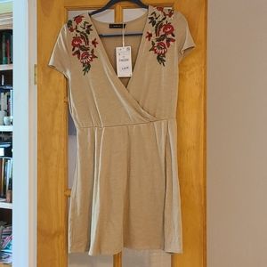 Zara V-neck Mini Dress